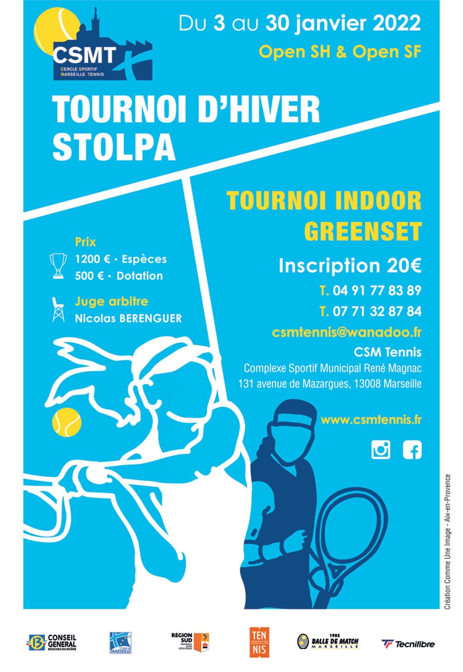 Tournoi de Tennis Stolpa Open sénior homme et femme Janvier 2022