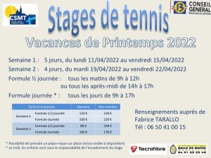 Tournoi de Tennis Stolpa Open sénior homme et femme Janvier 2022